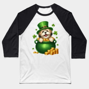 St Patricks Day Havanese Dog Baseball T-Shirt